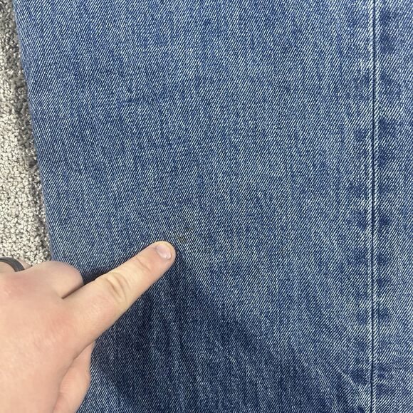 Levis 501 Jeans 38x34 Medium Wash Straight Leg Button Fly Cotton - Picture 5 of 16